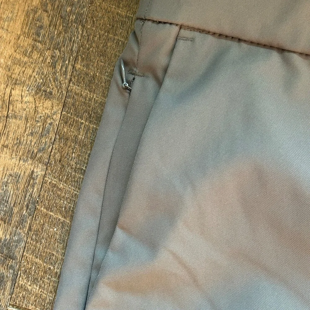 Banana Republic Mens Commuter Flex Pants Gray Performance Stretch 38x29 Slim Fit